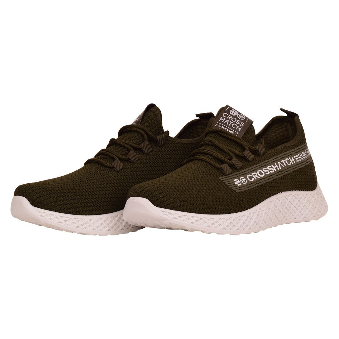 Crosshatch black clearance label trainers