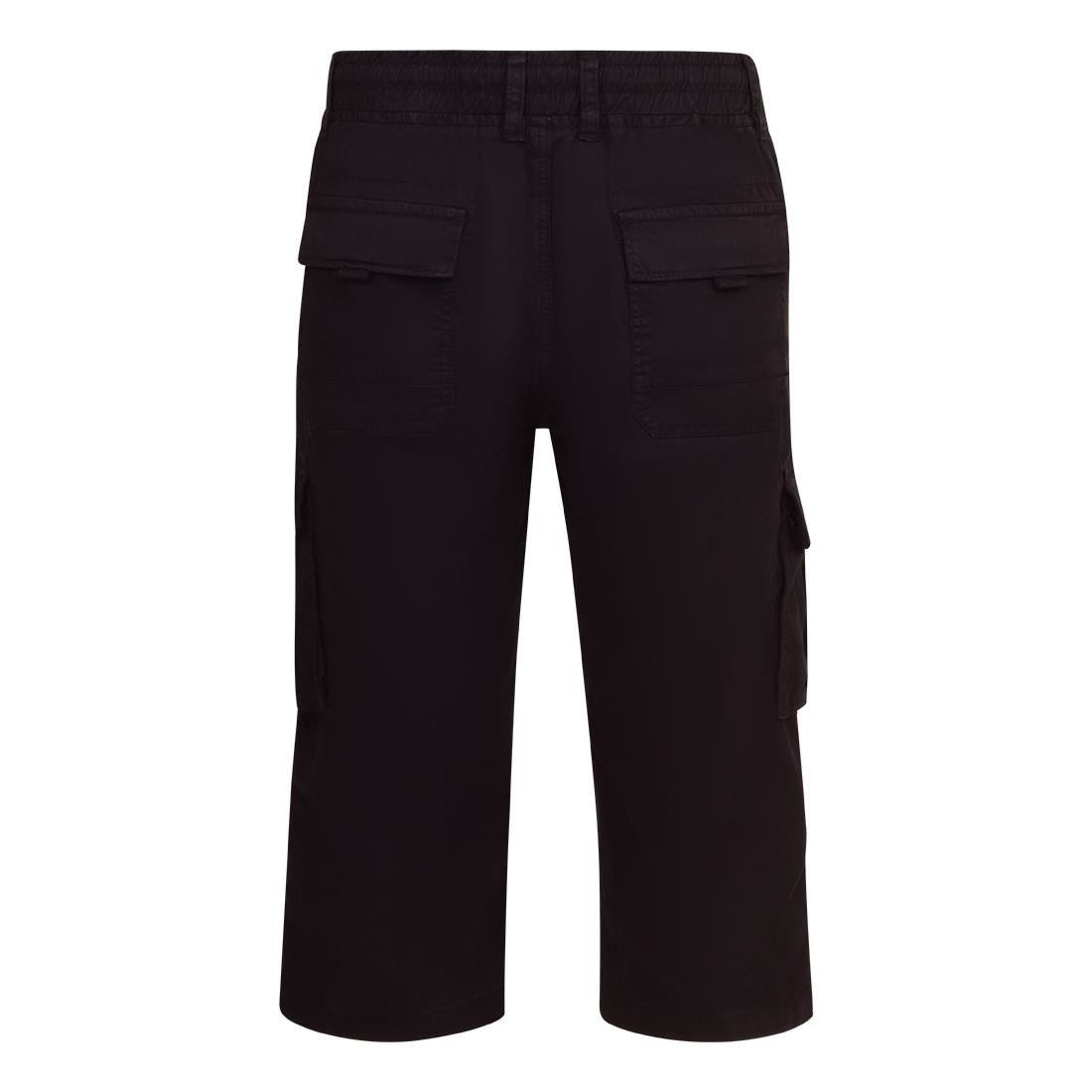 Mens High Quality 3/4 Long Summer Shorts Three Quarter Cargo Pockets Soft Cotton Pants Elasticated Waist Below the Knee Short