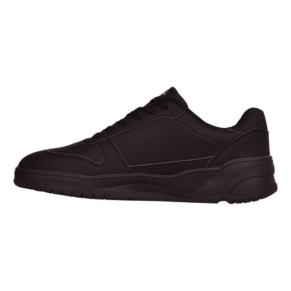 Loyalty And Faith Mens All Black Plain Low Lace Up Trainers Basic Casual Shoes Black Sole Ideal for Work, School, Everyday wear