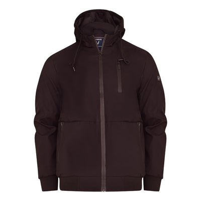 Mens Plain Hood Windbreaker Jacket Outdoor Basic  Lightweight Summer Coat Transitional Hooded Top- Zipped Side Pockets, inner pocket