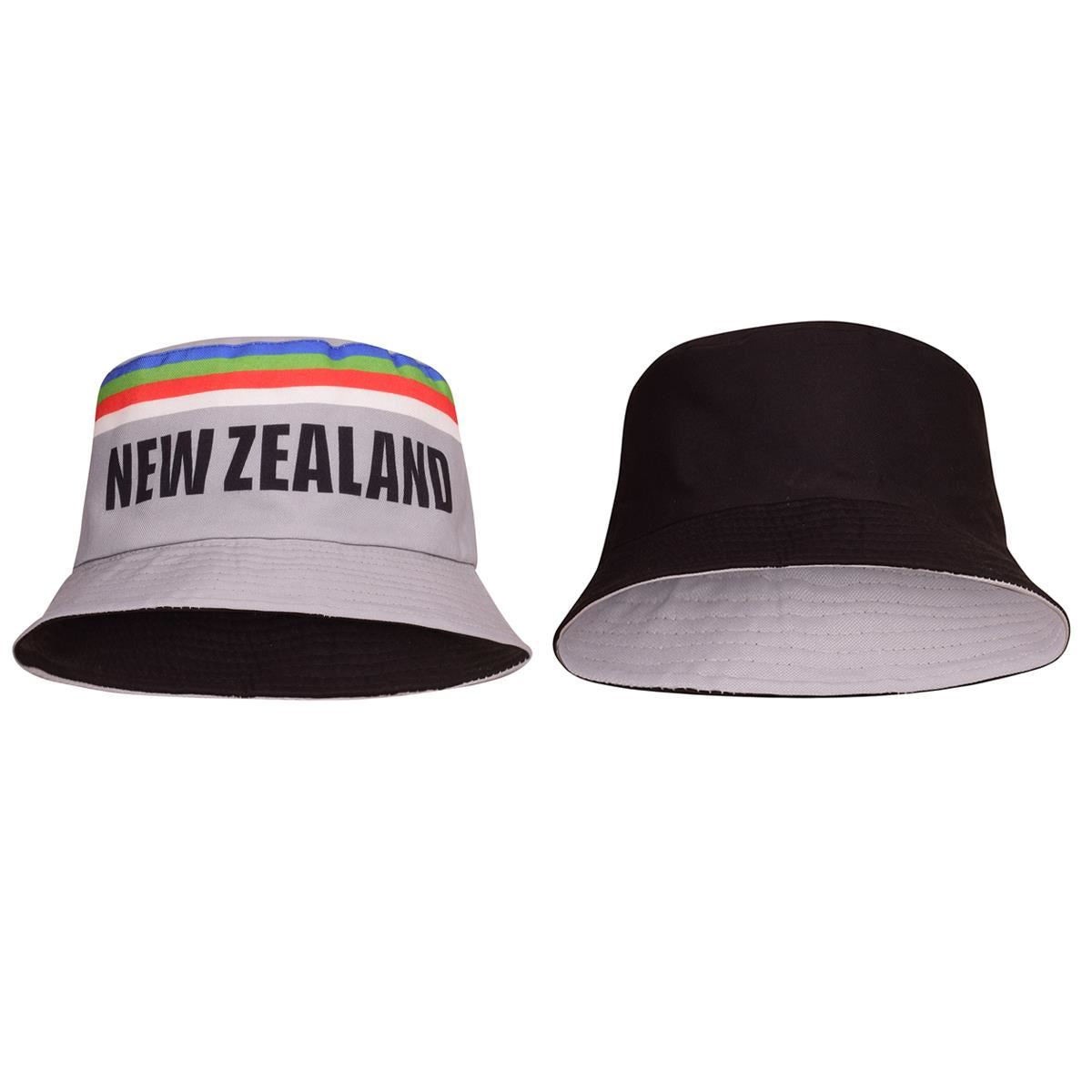 New Zealand Cricket All Blacks Retro Bucket Hat World Cup Sun Hat UV Protection Reversible Shade Fisherman Outdoor Hat One Size