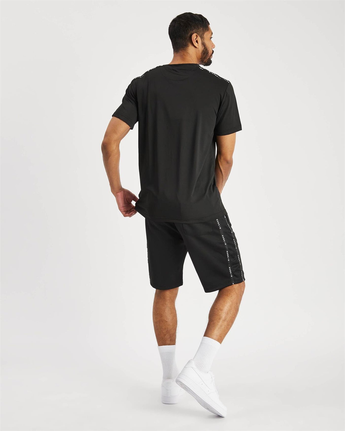 Mens T-Shirt Shorts Set Designer Summer Sportswear Durable Stretch Polyester