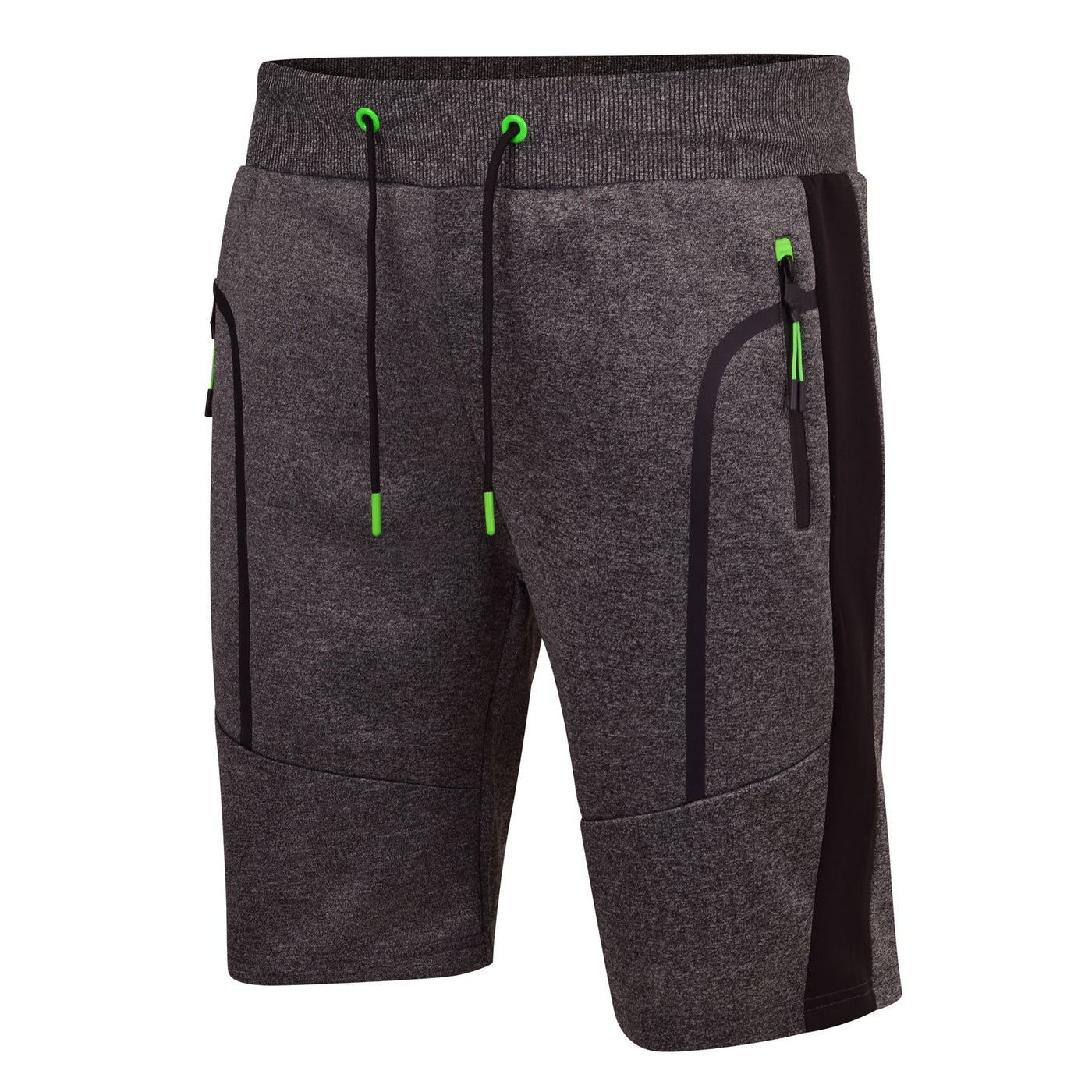MX360 Mens Jogger Shorts Elasticated Waist Zip Pockets Casual Exercise Workout