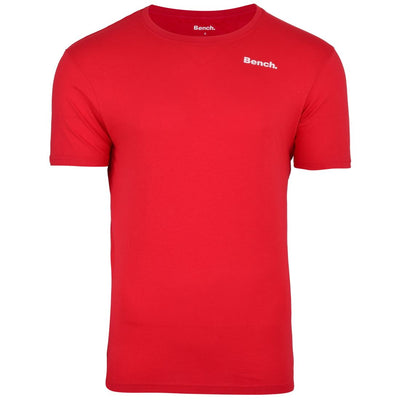 Bench Mens Short Sleeve Basic Crew Neck Cotton T Shirt Tee Top