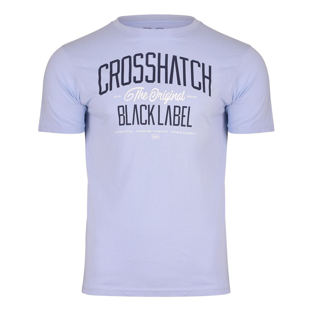 Mens Crosshatch 5 Pack T-Shirts Assorted Multipack Logo Tees Summer Cotton Tops