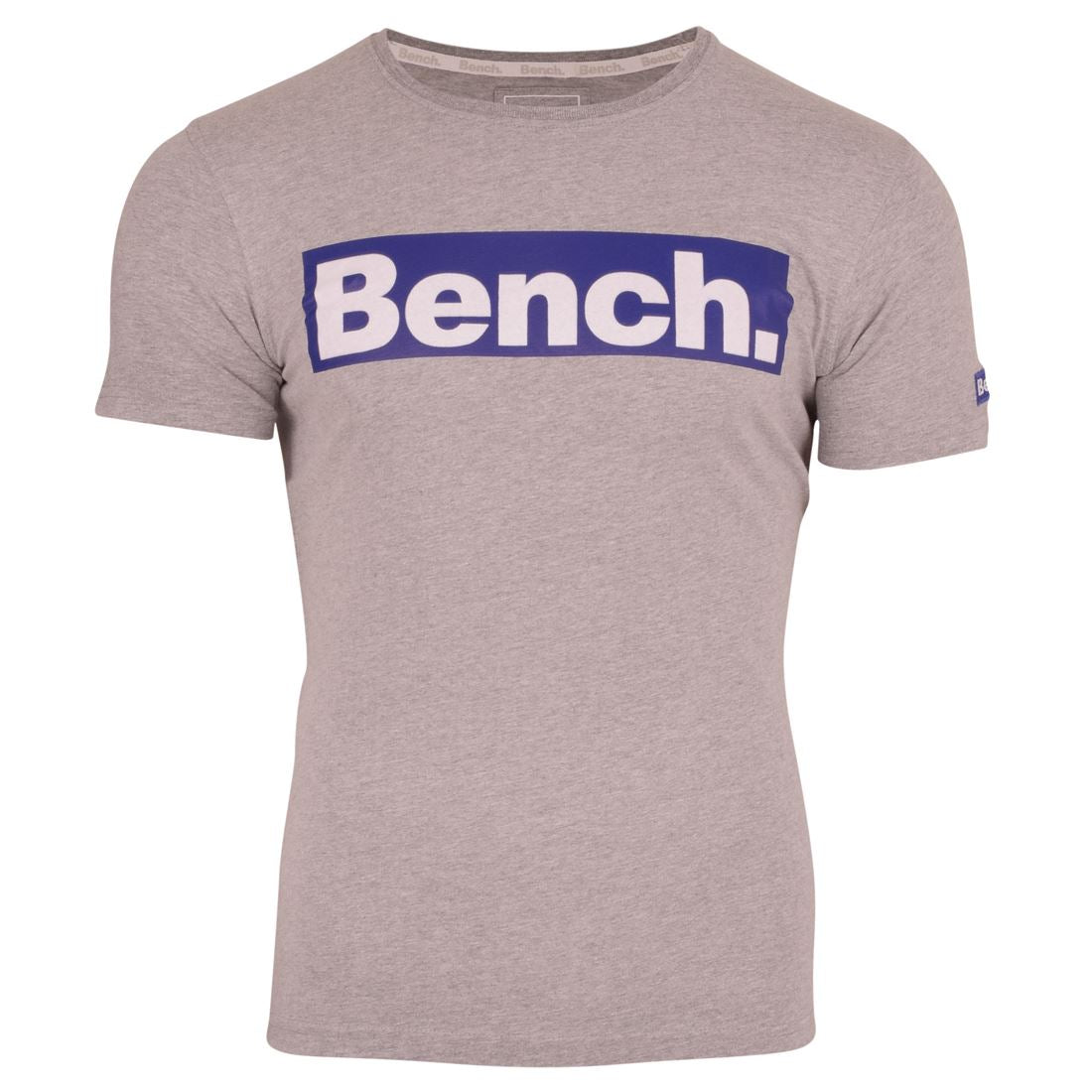 Bench Mens Richmond Short Sleeved Crew Neck T Shirt Graphic Large Logo Cotton Tee